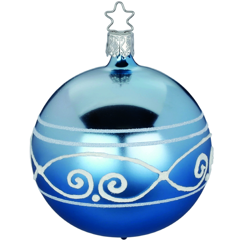 Blaue Weihnachtskugeln Glas - KibrisPDR