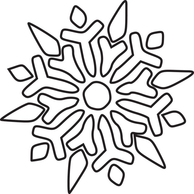 Detail Snowflake Clipart Nomer 13