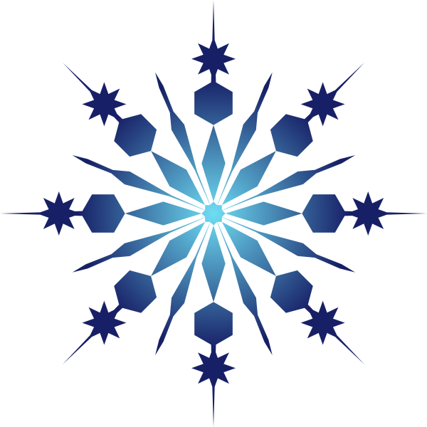 Detail Snowflake Clipart Nomer 19