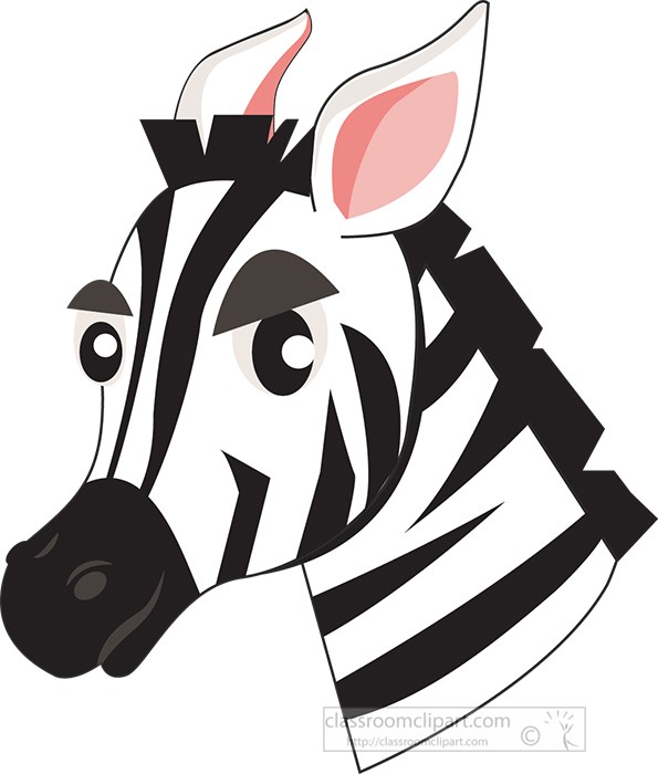 Detail Zebra Head Clipart Nomer 5
