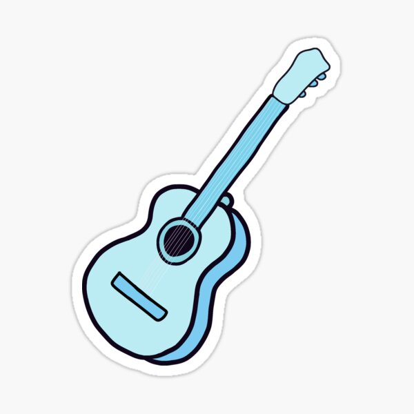 Detail Blaue Gitarre Nomer 24