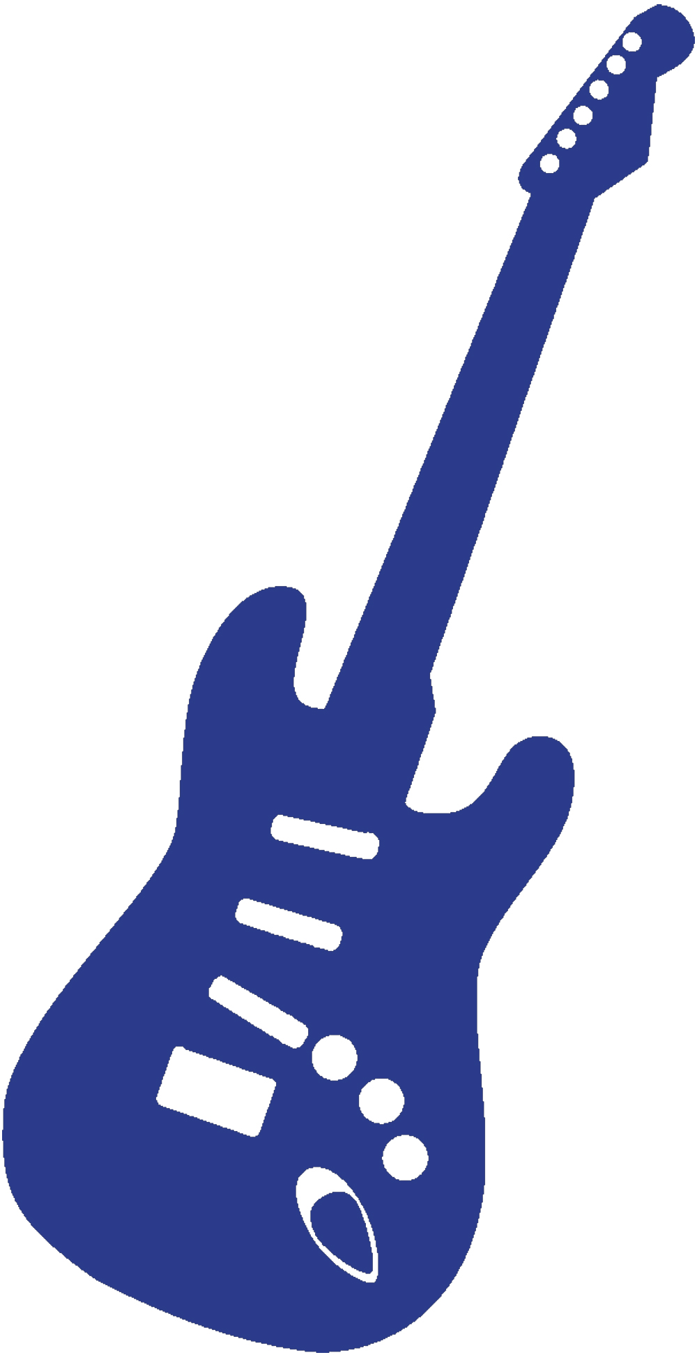 Detail Blaue Gitarre Nomer 4