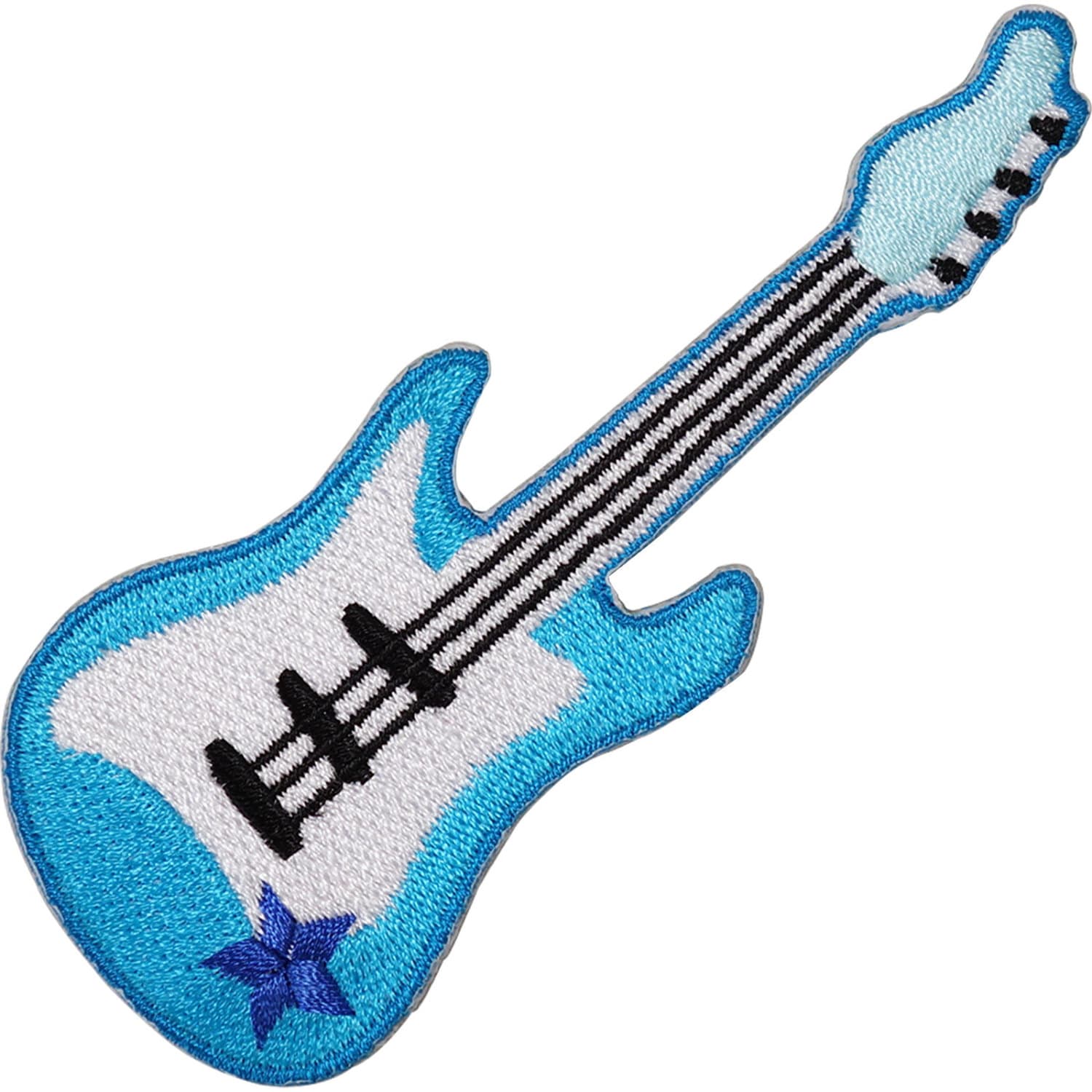 Detail Blaue Gitarre Nomer 7