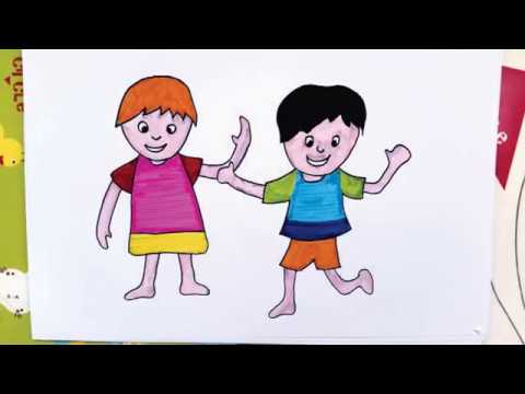 Detail Belajar Mewarna Gambar Anak Kecil Nomer 16