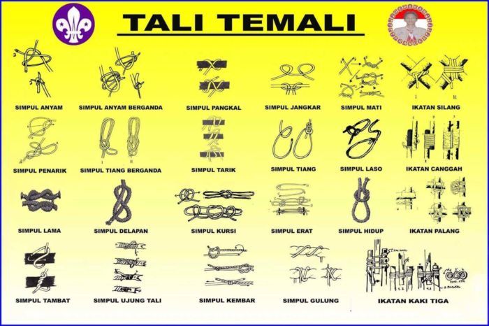 Detail Belajar Simpul Tali Temali Nomer 8