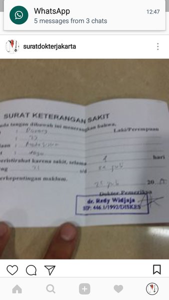 Detail Beli Surat Dokter Nomer 20