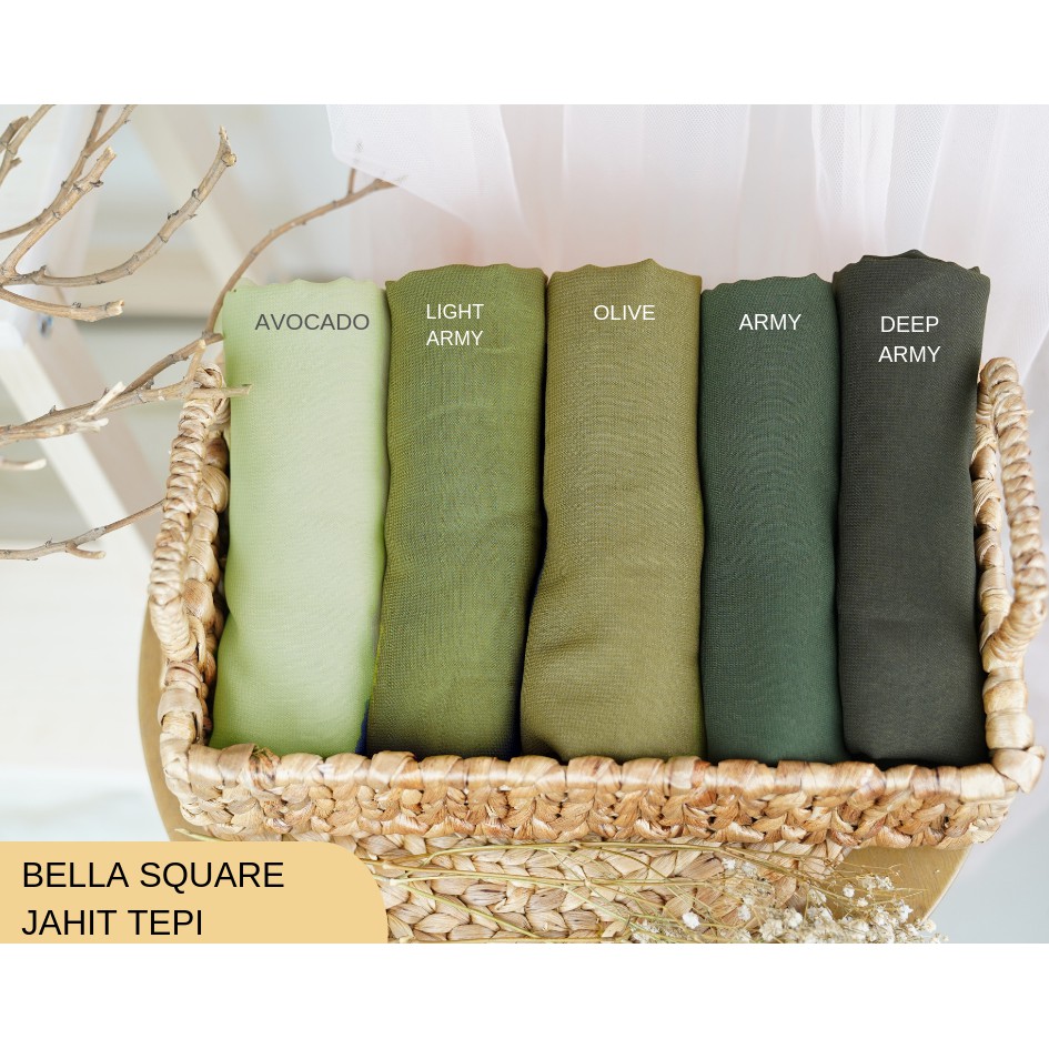 Detail Bella Square Warna Olive Nomer 28