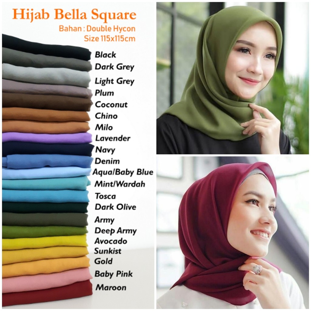 Detail Bella Square Warna Olive Nomer 29