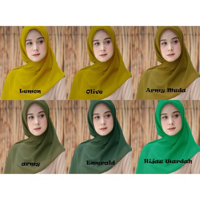 Detail Bella Square Warna Olive Nomer 42