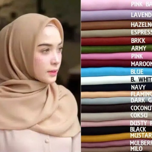 Detail Bella Square Warna Rose Pink Nomer 50