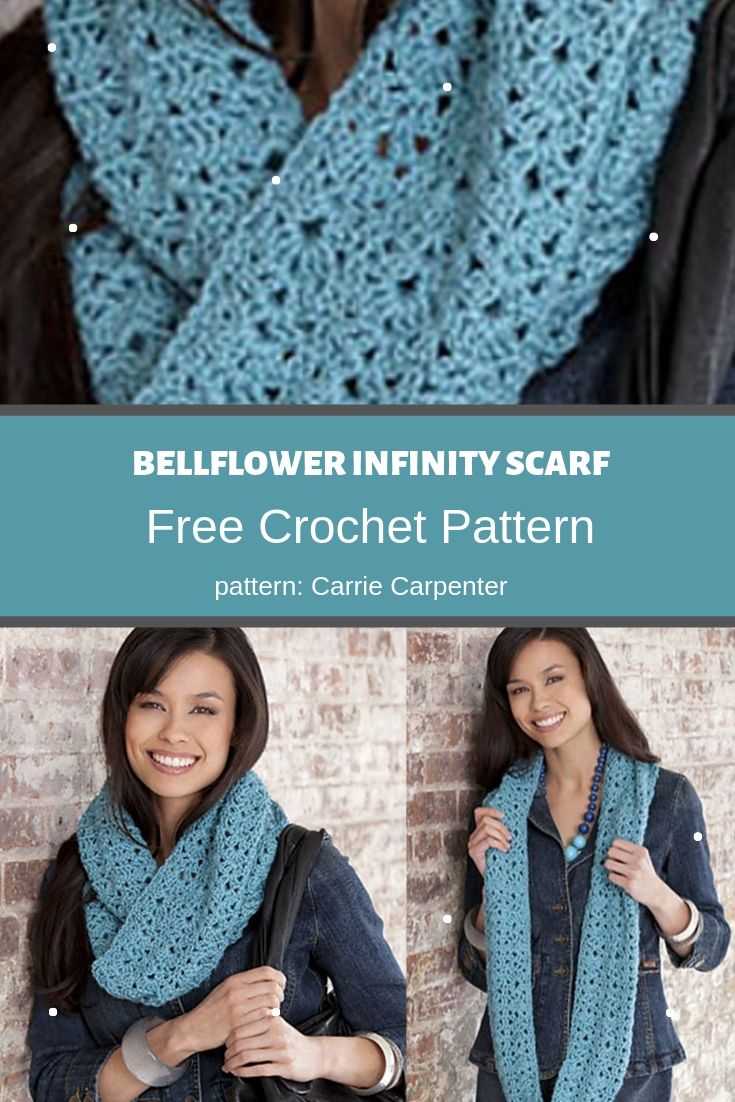 Detail Bellflower Infinity Scarf Nomer 3