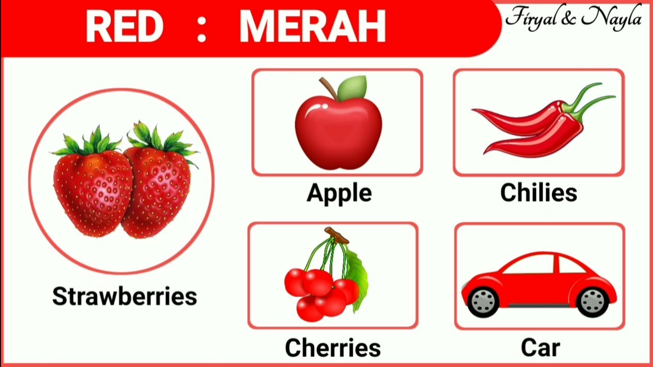 Benda Yang Berwarna Merah - KibrisPDR