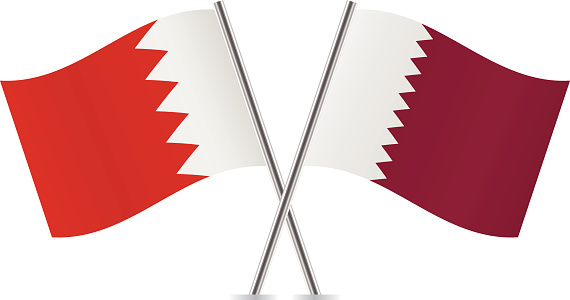 Bendera Bahrain Dan Qatar - KibrisPDR