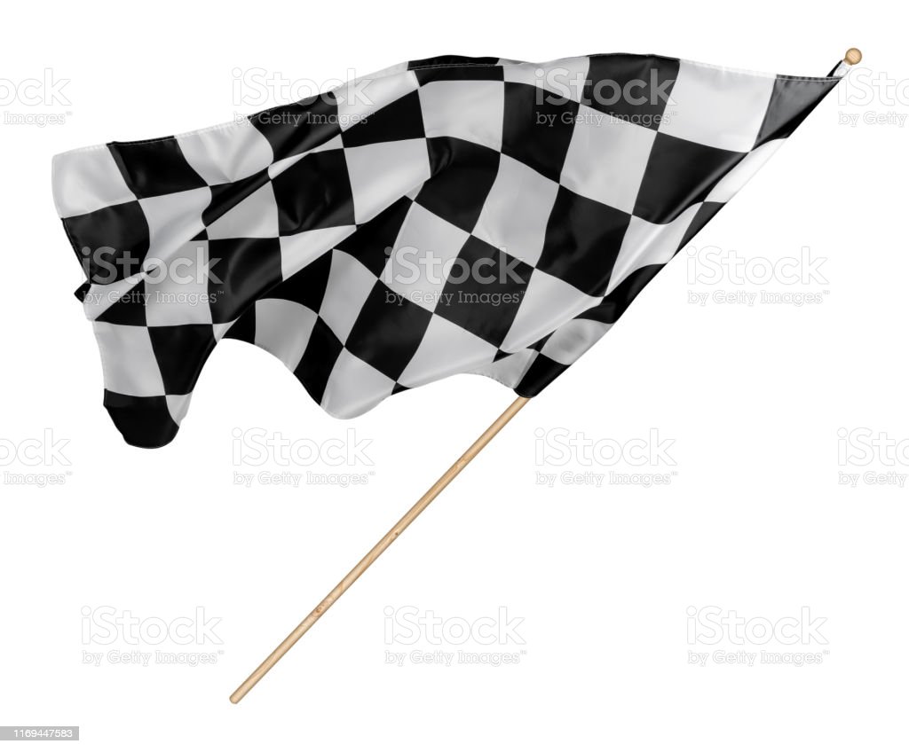 Detail Bendera Balap Hitam Putih Nomer 24