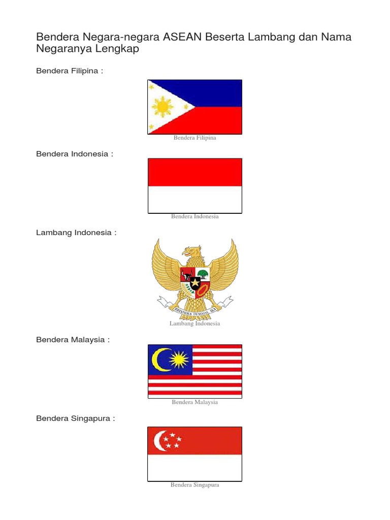 Detail Bendera Bendera Asean Nomer 32