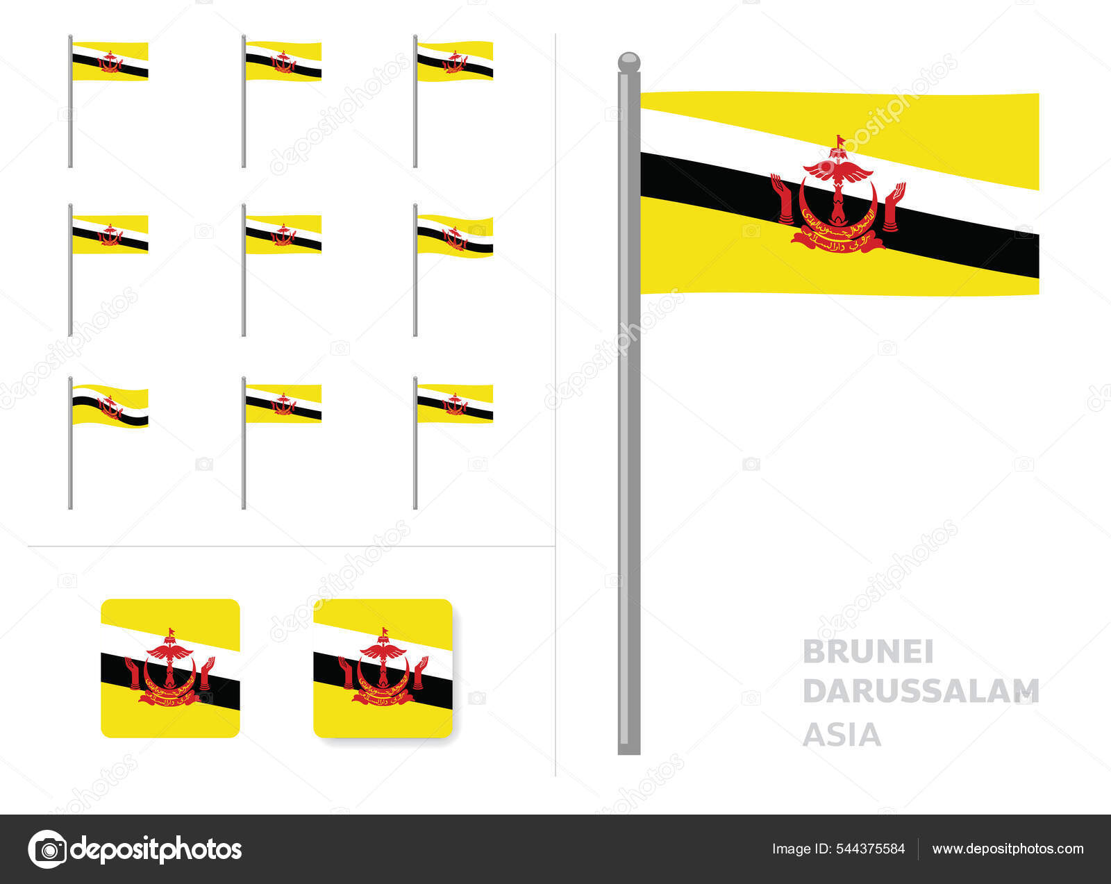 Detail Bendera Brunei Darussalam Png Nomer 52