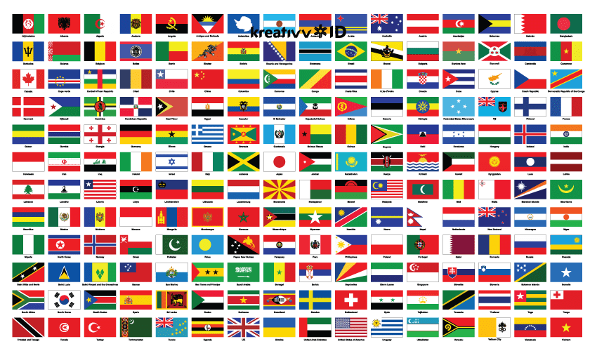 Detail Bendera Dunia Dan Nama Negaranya Nomer 11