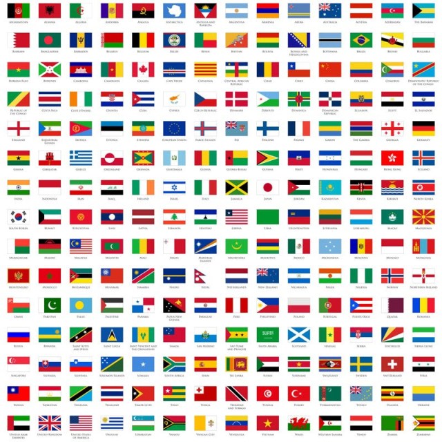 Detail Bendera Dunia Dan Nama Negaranya Nomer 17