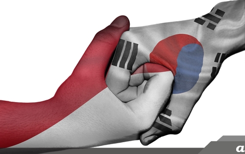 Detail Bendera Indonesia Korea Gambar Bendera Indnesia Dan Korea Png Nomer 17