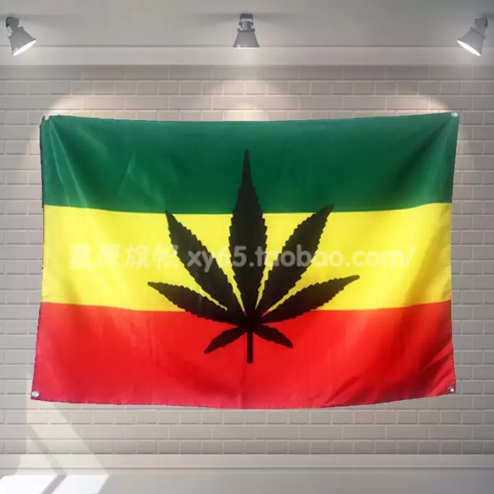 Detail Bendera Jamaika Rasta Nomer 17