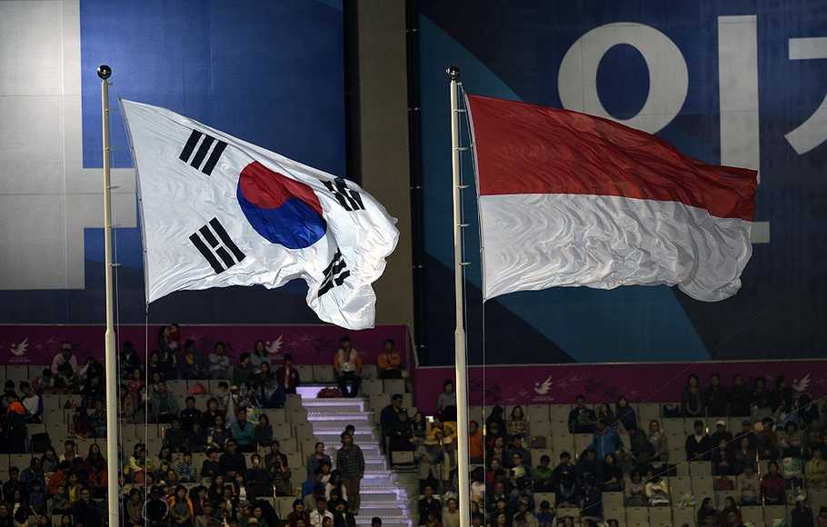 Detail Bendera Korea Selatan Dan Indonesia Nomer 20