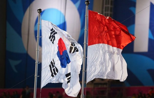 Detail Bendera Korea Selatan Dan Indonesia Nomer 3