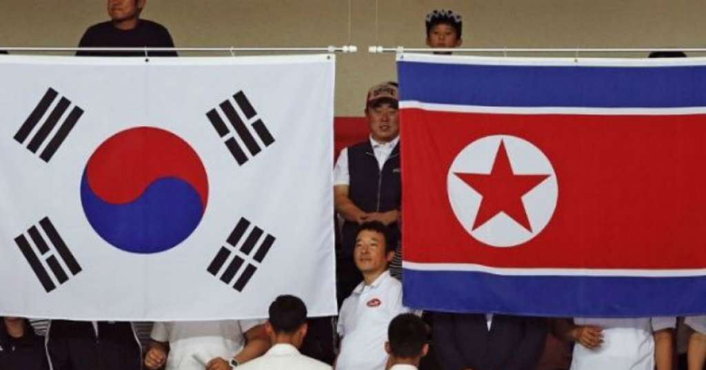 Detail Bendera Korea Selatan Dan Korea Utara Nomer 11