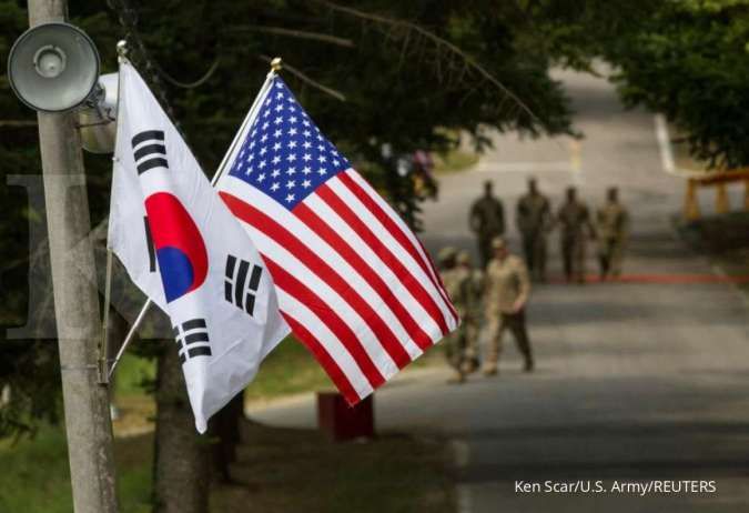 Detail Bendera Korea Selatan Dan Korea Utara Nomer 42