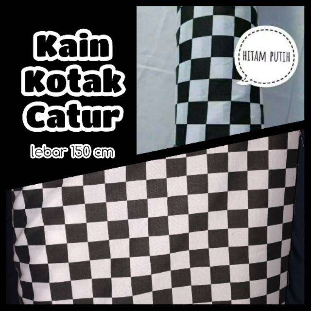 Detail Bendera Kotak Kotak Hitam Putih Nomer 36