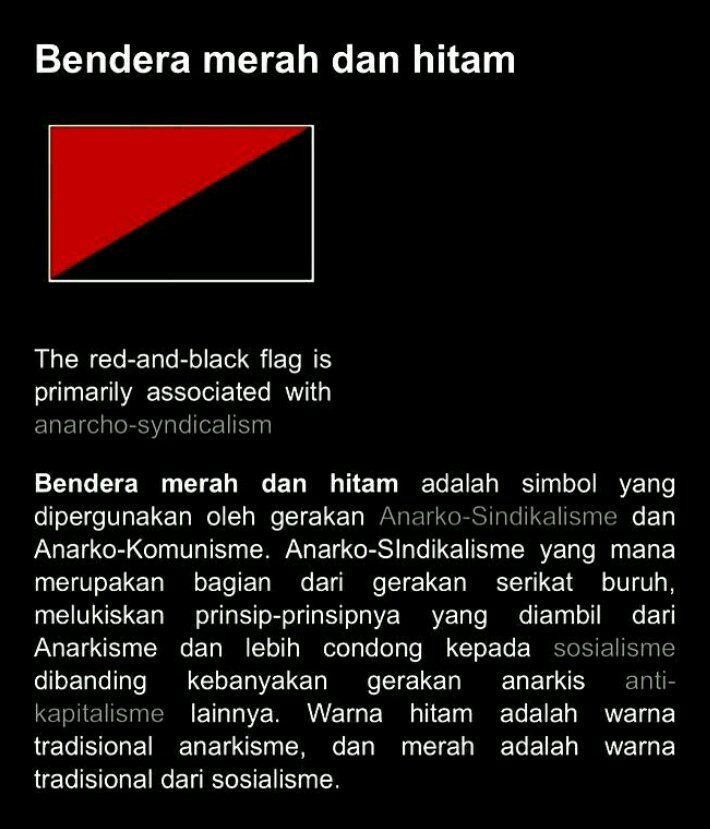 Detail Bendera Merah Hitam Nomer 54