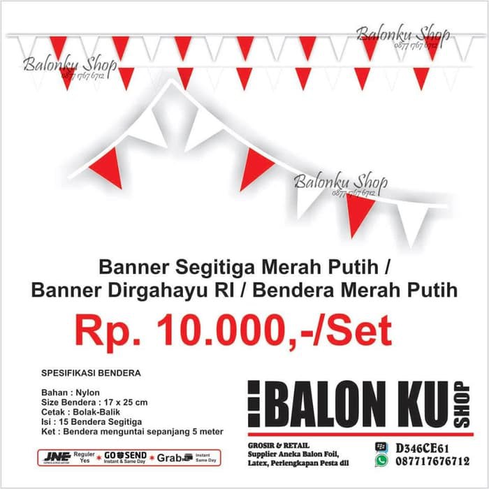 Detail Bendera Merah Putih Segitiga Nomer 47