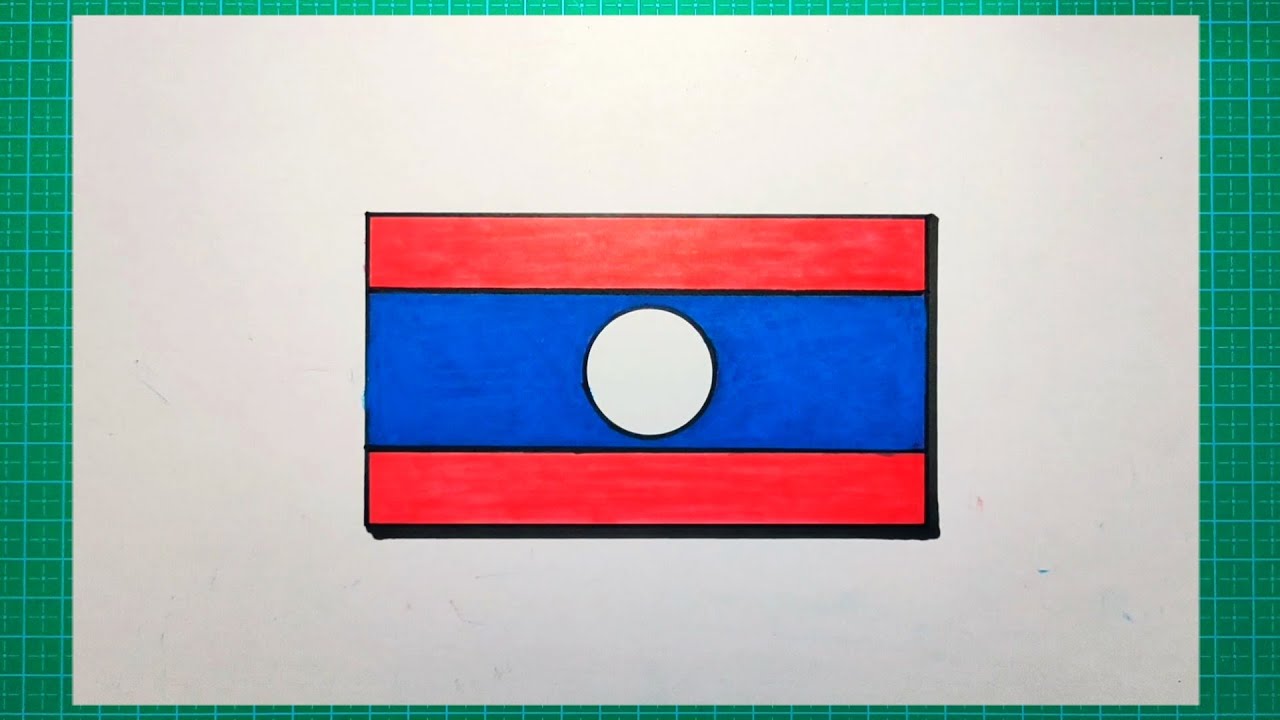 Detail Bendera Negara Laos Nomer 17