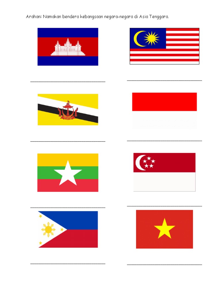 Detail Bendera Negara Negara Asia Nomer 27