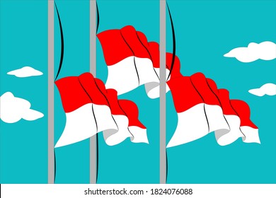 Detail Bendera Setengah Tiang Vector Nomer 6