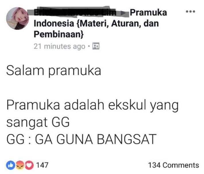 Detail Bener Pramuka Nomer 20