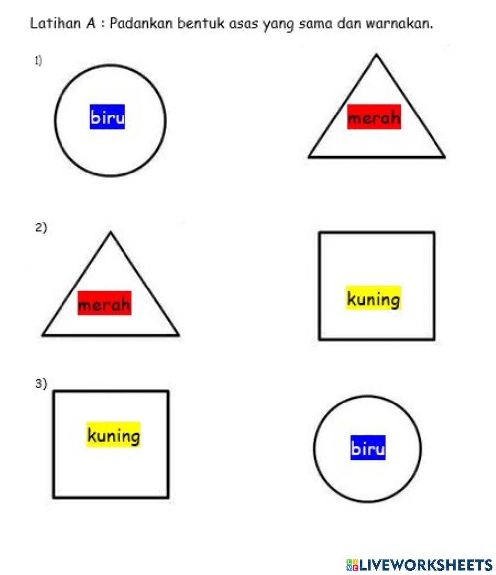 Detail Bentuk Dan Warna Nomer 3