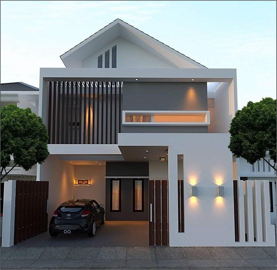 Detail Bentuk Depan Rumah Minimalis Nomer 28