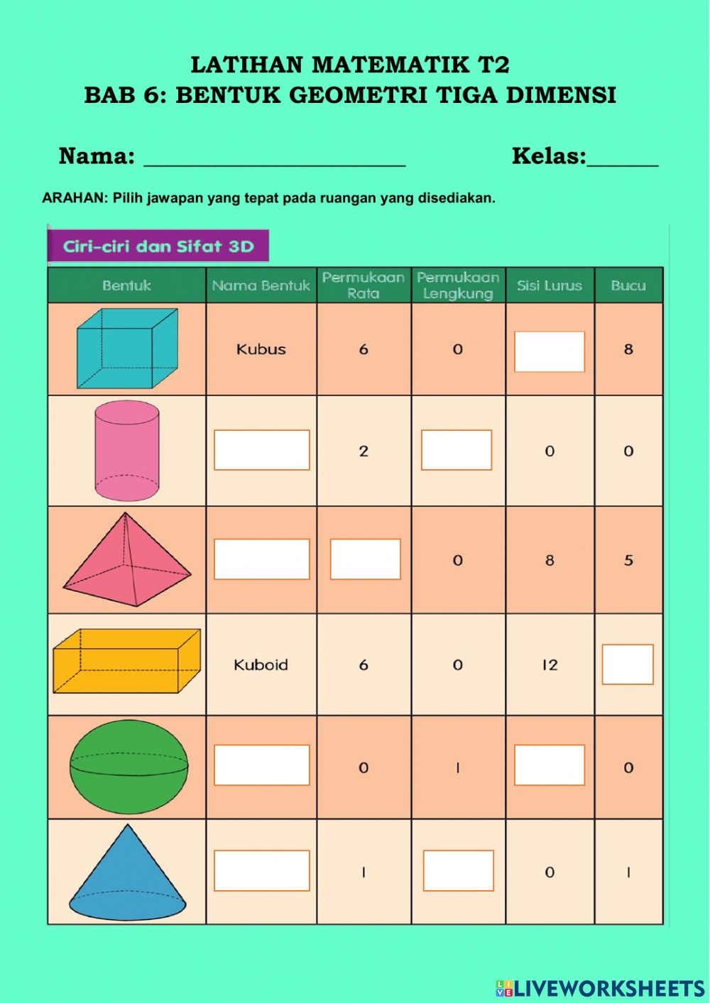 Detail Bentuk Gambar 3 Dimensi Nomer 9