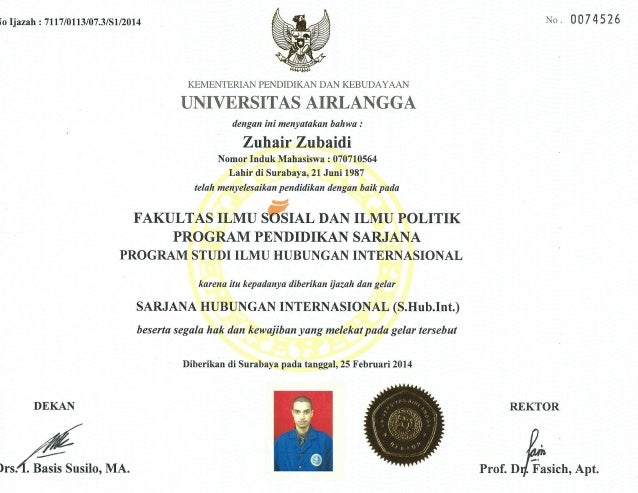 Detail Bentuk Ijazah S1 Nomer 13