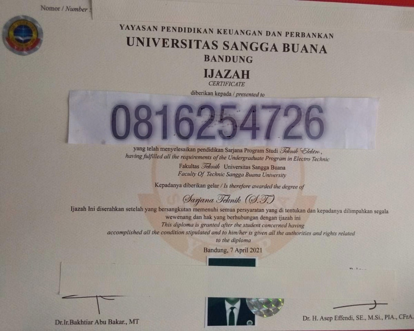 Detail Bentuk Ijazah S1 Nomer 24