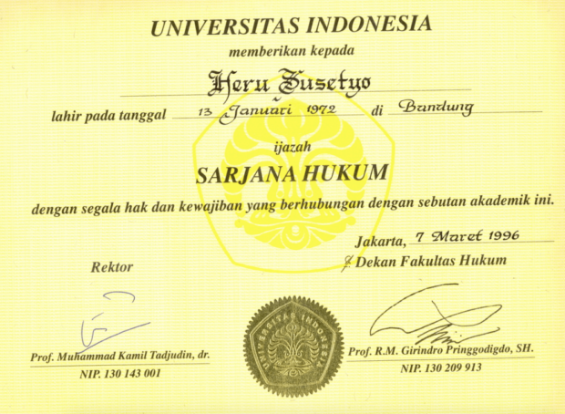 Detail Bentuk Ijazah S1 Nomer 29