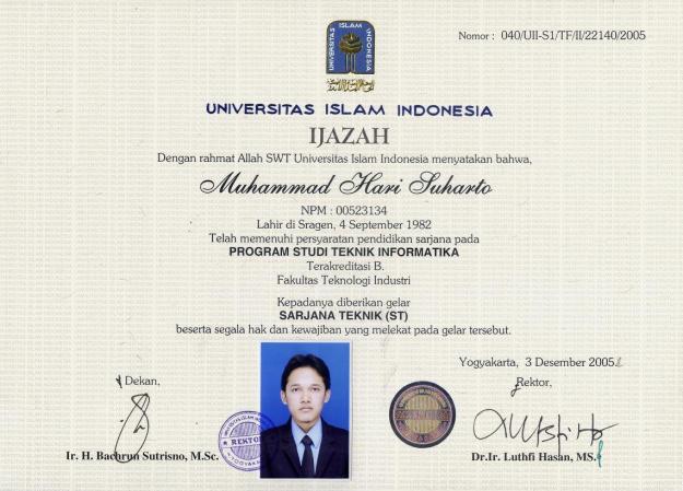 Detail Bentuk Ijazah S1 Nomer 39