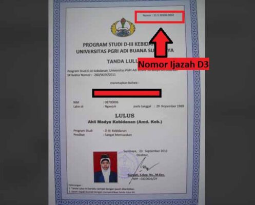 Detail Bentuk Ijazah S1 Nomer 45