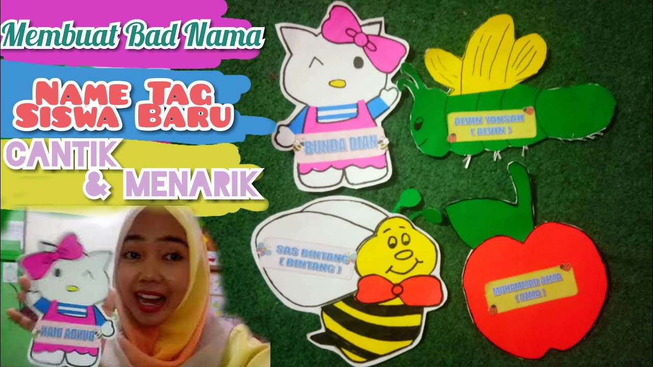 Detail Bentuk Name Tag Kreatif Nomer 19