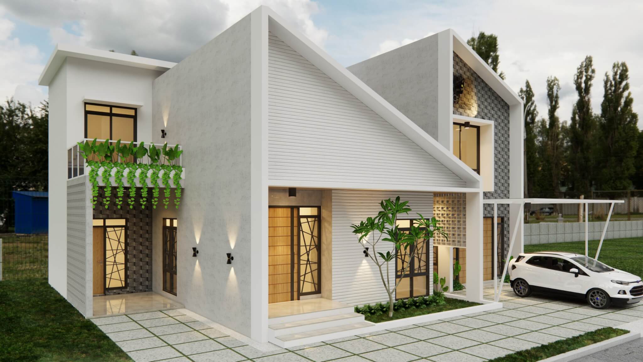 Detail Bentuk Rumah Tingkat Minimalis Nomer 51