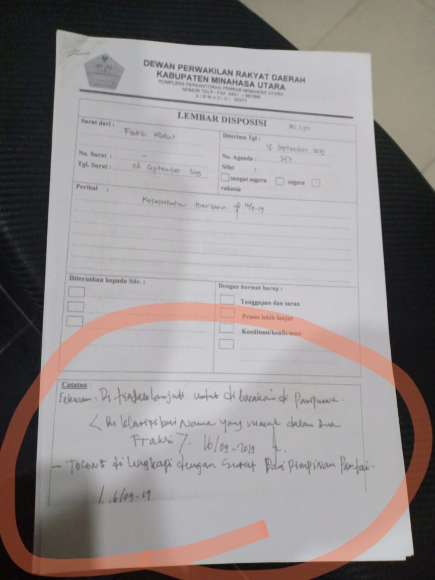 Detail Bentuk Surat Disposisi Nomer 28