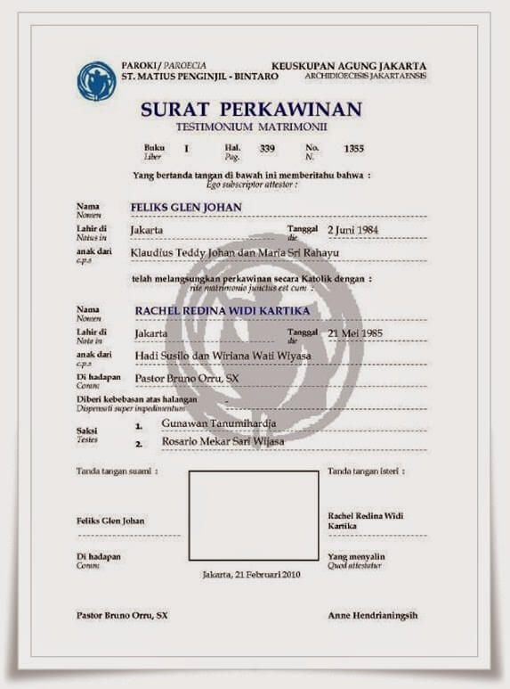 Detail Bentuk Surat Nikah Siri Nomer 16