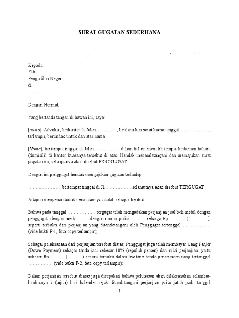 Detail Bentuk Surat Sederhana Nomer 47