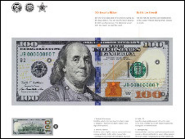 Detail Bentuk Uang 100 Dolar Nomer 12