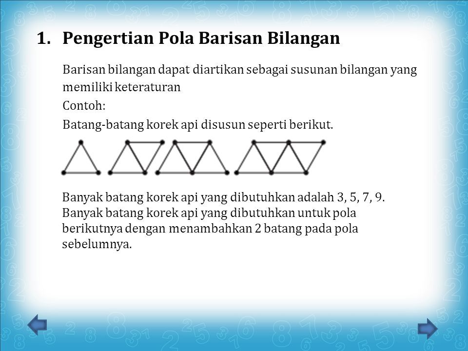 Detail Berdasarkan Gambar Banyaknya Batang Pada Pola Ke 6 Nomer 16